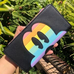 Brand new with tags pastel rainbow Mickey Loungefly wallet